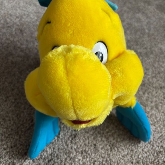 Disneyland Walt Disney World 15"L Ariel's Best Friend Flounder Plush - Picture 3 of 6